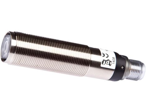 PE180424, czujnik laserowy, odbiornik czujnika przelotowego, M18x1 82long, Sn: 60m, 10-30V DC, PNP Anticoincidence