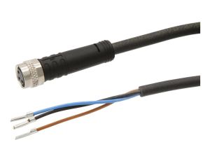 VKC00075, Kabel połączeniowy, 30 m, żeński M8 (gniazdo) 3-pinowy prosty, wolny koniec żyły, 3x0,34 mm, PUR