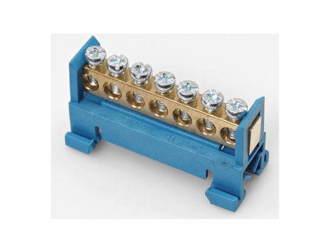 Listwa zaciskowa 7-polowa 1-16mm2 niebieska LZM-B7