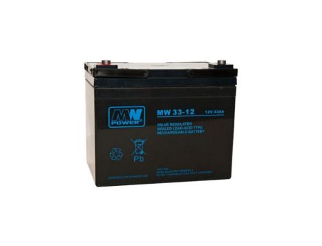 Akumulator VRLA AGM 12V 33Ah (żywotność 6-9lat) MW 33-12