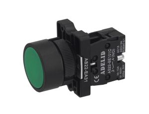 Przycisk sterowniczny zielony 1xNO 10A IP54 AS22-EA31
