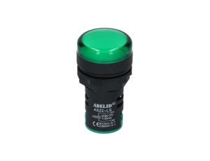 Lampka kontrolna sterownicza zielona LED fi:22