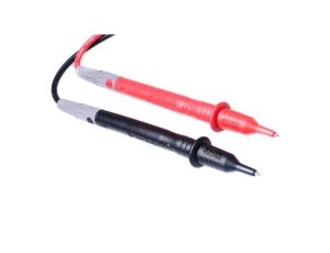 Kable przewody pomiarowe do miernika (wtyk kątowy typu BANAN) 2x 1m czarny + czerwony Mastech T-3030