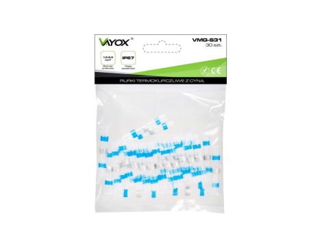 Rurki termokurczliwe z cyną i klejem 1.5-2.5mm 30 szt. VMG-S31 Vayox