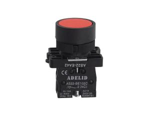Przycisk sterowniczy czerwony 1xNC 10A IP54 AS22-EA42