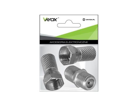 Zestaw podwójny do łączenia kabli SAT 4x wtyk F + 2x beczka F