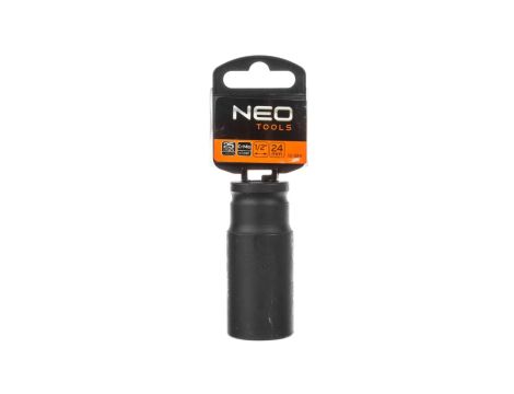 Nasadka udarowa 1/2cala długa, 24mm L78mm CR-MO 12-324