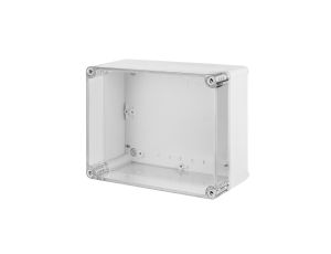 INDUSTRIAL Puszka hermetyczna n/t 220x170x107mm IP65 szara, pokrywa transparentna 2717-01