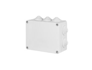 INDUSTRIAL Puszka hermetyczna n/t 198x139x82mm IP55 z 8 dławicami szara 2707-02