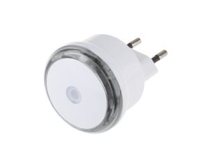 Lampka nocna wtykowa LED z czujnikiem zmierzchowym biała P3306