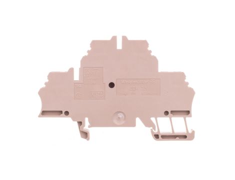 Złączka szynowa 2-piętrowa 4-przewodowa sprężynowa 2,5mm2 beżowa Ex ZDK 2.5 1674300000