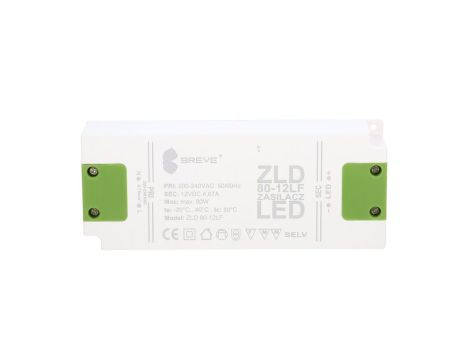 Zasilacz LED 12V DC 80W ZLD 80-12LF 6,6A 19712-9009