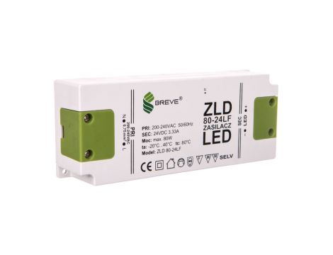Zasilacz LED 24V DC 80W ZLD 80-24LF 3,3A 19724-9012