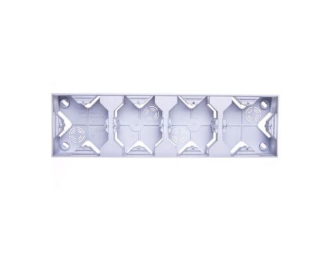 IMPRESJA Puszka natynkowa poczwórna srebro PNP-4Y/18