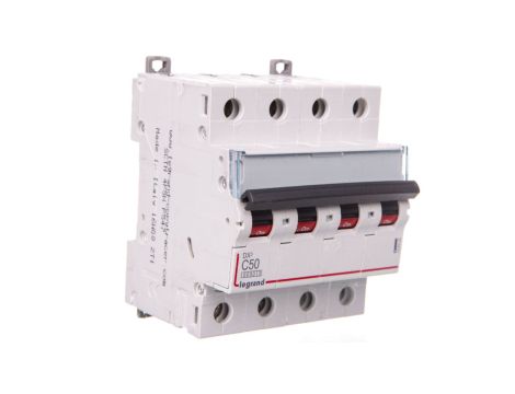Wyłącznik nadprądowy 4P C 50A 6kA AC DX3 407933