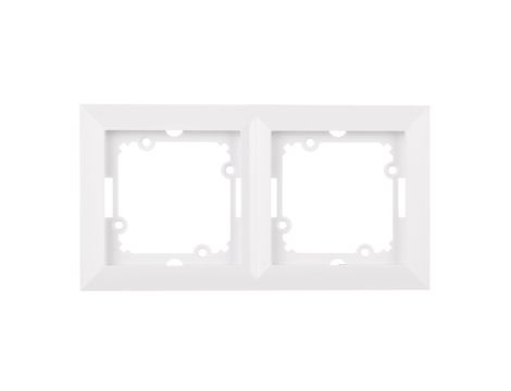 OPAL Ramka podwójna biała Ra-2Op