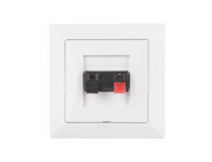 OPAL Gniazdo głośnikowe pojedyncze białe GG 1 - Op