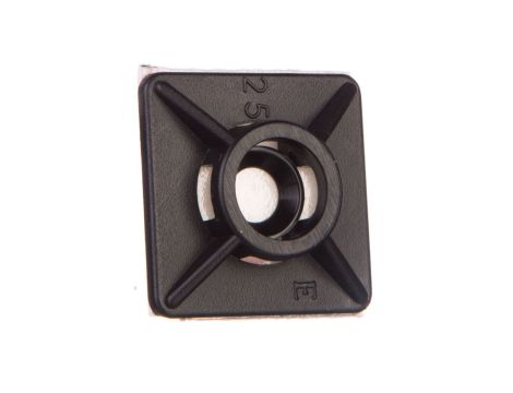 Podstawa przylepna 3,6mm 19x19mm klej czarna BMN0901E /100szt./