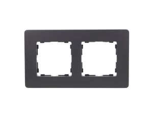 Simon Detail 82 Ramka podwójna Detail ORIGINAL-premium GRAFIT / podstawa Aluminiowa 8200620-238