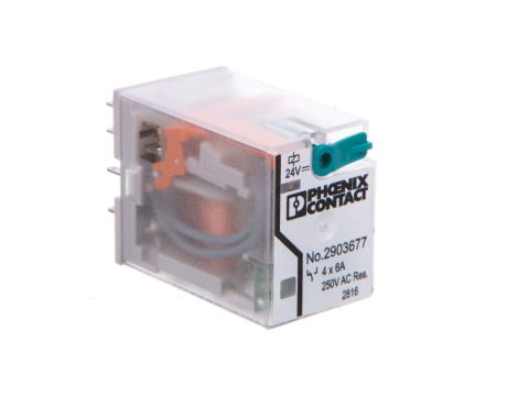 Przekaźnik przemysłowy 4P 6A 24V DC REL-IR4/LDP- 24DC/4X21 2903677 /10szt./
