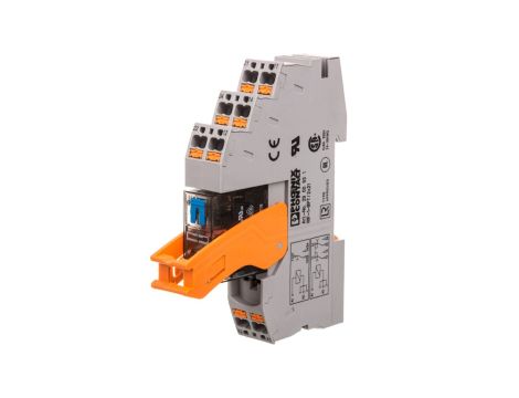 Przekaźnik interfejsowy z zaciskami push-in 2P 8A 24V DC RIF-1-RPT-LDP-24DC/2X21MS 2905291