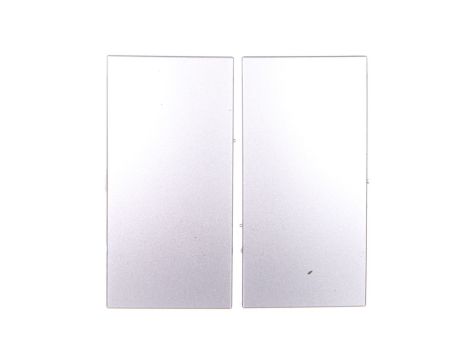 Simon 54 Klawisz podwójny do łaczników/przycików srebrny matowy DKW5/43