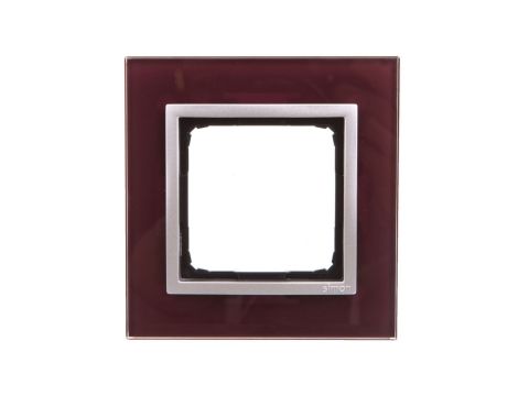 Simon 54 Nature Ramka pojedyncza szkło KUSZĄCA ŚLIWKA DRN1/89