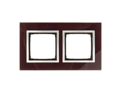 Simon 54 Nature Ramka podwójna szkło KUSZĄCA ŚLIWKA DRN2/89