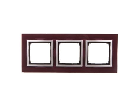 Simon 54 Nature Ramka potrójna szkło KUSZĄCA ŚLIWKA DRN3/89