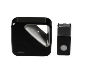 Dzwonek bezprzewodowy bateryjny ZUMBA 80dB 36 dźwięków zasięg 150 metrów czarny ST-390 SUN10000422