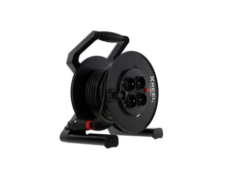 Przedłużacz bębnowy XREEL 20mb H05VV-F 3x1,5 IP20 4xGS 230V 92503T48123