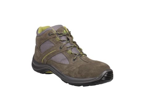 Buty z weluru skórzanego poliestru typu mesh podeszwa z dwuwarstwowego PU kolor szaro-zielony rozmiar 47 PIED VIRAGSPGV47