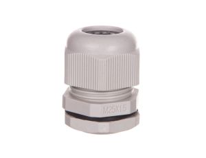 Dławnica kablowa M25x1,5 IP68 poliamidowa jasnoszara EM4725M