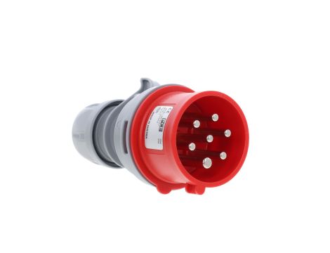 Wtyczka przenośna 16A 7P 400V czerwona IP44 SHARK 017-6v