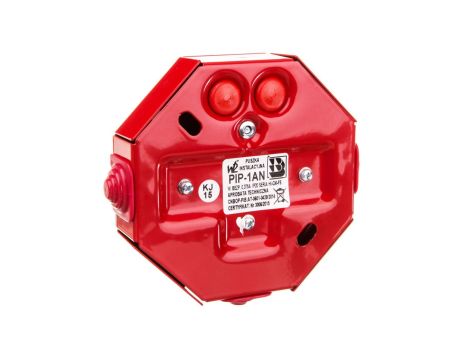 Puszka instalacyjna przeciwpożarowa E90 bezpiecznik 0,375A W2 PIP-1AN/0,375A