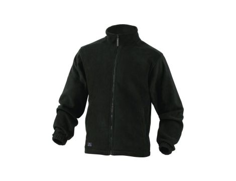 Bluza z polaru poliestru, 280G czarna rozmiar S VERNONOPT