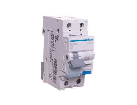 Wyłącznik różnicowo-nadprądowy RCBO 2P B32A 0,03A Typ AC ADC932D
