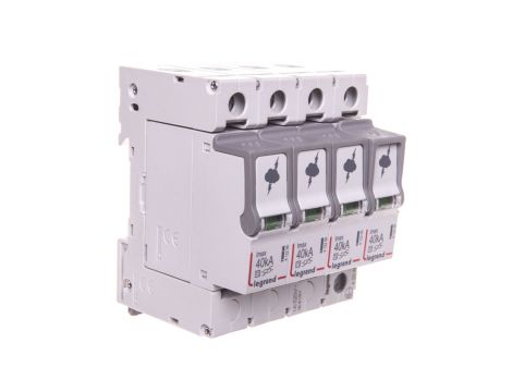 Ogranicznik przepięć Typ T2 4P 40kA 1,7kV ON 300 TT, TN (TNC, TNS) 412243