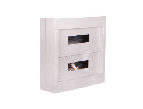 Rozdzielnica modułowa 2x18 natynkowa bez drzwi seria 610 IP40 400x400x130 szara EC61036