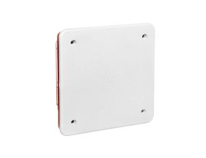 Puszka podtynkowa z pokrywą seria 350 92x92x45 czerwony-biały EC350C1