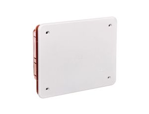 Puszka podtynkowa z pokrywą seria 350 120x100x50 czerwony-biały EC350C2
