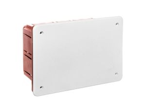 Puszka podtynkowa z pokrywą seria 350 152x100x70 czerwony-biały EC350C4