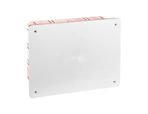 Puszka podtynkowa z pokrywą seria 350 196x152x70 czerwony-biały EC350C6