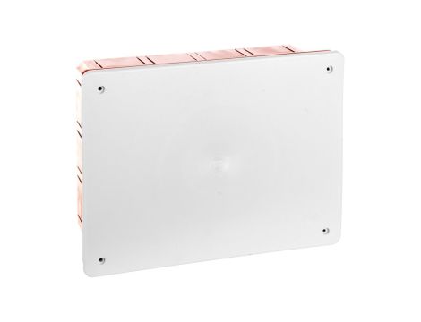 Puszka podtynkowa z pokrywą seria 350 196x152x70 czerwony-biały EC350C6