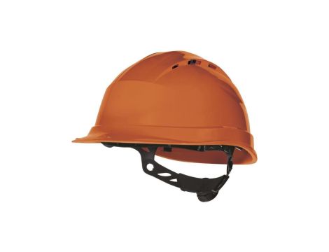 Hełm ochronny budowlany wentylowany z polipropylenu obwód głowy od 53 do 63 cm pomarańczowy rozmiar REGULOWANY TETE QUARUP4OR