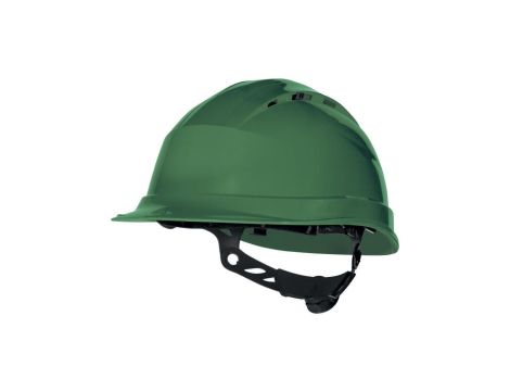 Hełm ochronny budowlany wentylowany z polipropylenu obwód głowy od 53 do 63 cm kolor zielony rozmiar REGULOWANY TETE QUARUP4VE