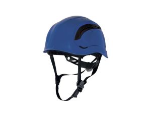 Hełm ochronny z ABS w stylu górskim wentylowany z regulacją od 53 cm do 63 cm niebieski fluo rozmiar REGULOWANY TETE GRAWIBLFL