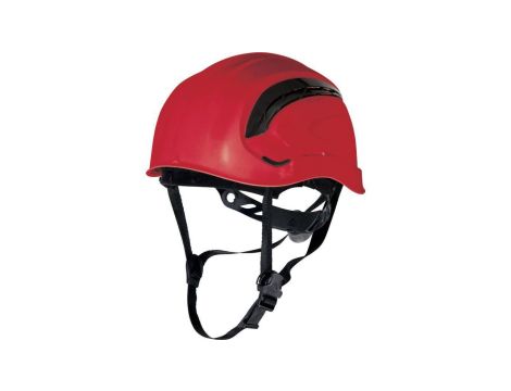 Hełm ochronny z ABS w stylu górskim wentylowany z regulacją od 53 cm do 63 cm czerwony fluo rozmiar REGULOWANY TETE GRAWIROFL