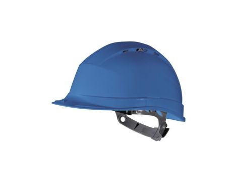 Hełm budowlany z polipropylenu wentylowany z regulacją płynną obwód głowy od 53cm do 63cm niebieski REGULOWANY TETE QUAR1BL