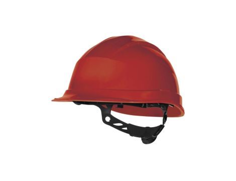 Hełm budowlany z polipropylenu z regulacją obwódu głowy od 53 do 63 cm kolor czerwony rozmiar REGULOWANY TETE QUARUP3RO